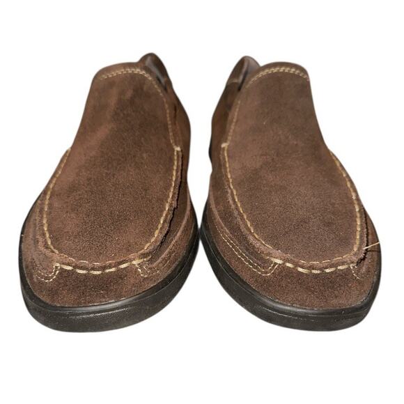Bostonian Duralite Mens Slip On Driving Shoes Size 8.5 M Brown Suede 20546 - Picture 5 of 9